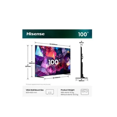 HISENSE ITALY SRL 100 E7S PRO QLED 4K UHD SMART 144HZ 100E7S-PRO