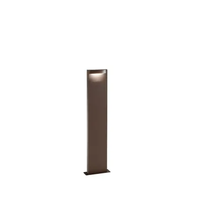 Paletto per esterni bronzo in alluminio, LED 8W, luce calda, 13.7x70cm