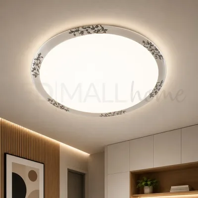 Lampada Plafoniera Led Circolare per interni 22W Luce Naturale soffitto o parete diametro 470mm casa ufficio condominio scale