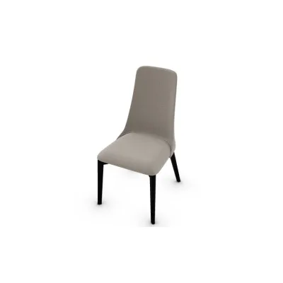 PRONTA CONSEGNA - Calligaris OUTLET Sedia Etoile CS1423 con struttura in faggio P132 grafite e seduta in tessuto A04 Denver tortora