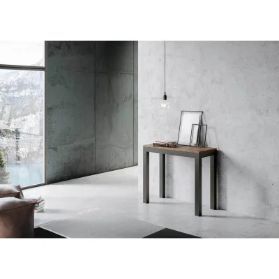 Itamoby Consolle allungabile Everyday Small Evolution in nobilitato e talaio in ferro da 90x40(196) cm