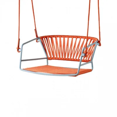 Scab Seduta sospesa Lisa Swing art. 2883 con struttura in acciaio e seduta in corda - CON VOUCHER 15% NEL CARRELLO