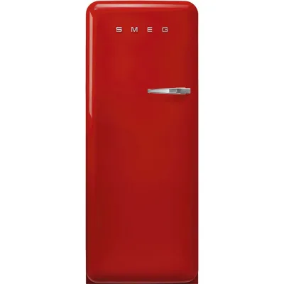 Smeg Frigorifero monoporta con cerniere a sinistra a libera installazione FAB28LRD6 finitura rosso da 60 cm - IN PROMOZIONE FINO AL 30/06
