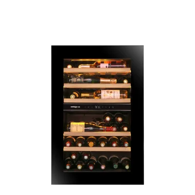 Avintage Cantinetta vino a colonna da incasso AVI88PLATINUM finitura nero da 60 cm