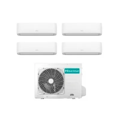 Climatizzatore Condizionatore HISENSE Quadri Split serie HI-COMFORT Inverter da 7000+7000+7000+7000 btu con 4AMW81U4RAA R-32 Wi-Fi Integrato 7+7+7+7 A++/A+