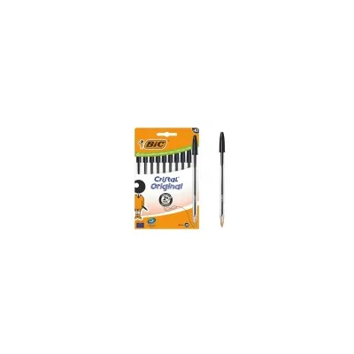 BIC CF10 CRISTAL MED NERO 1MM 516353