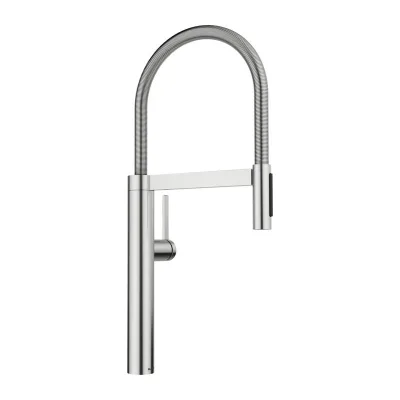 Blanco Miscelatore monocomando con doccetta estraibile CULINA-S II 1527463 finitura PVD steel