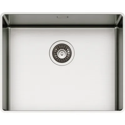 Schock Lavello una vasca NEW TECHNICK SLIM N100 L TECN100LS finitura inox spazzolato da 51.6x41.6 cm