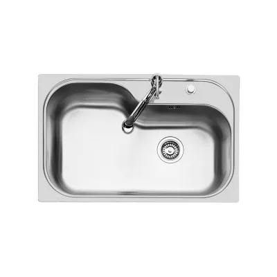 Foster Lavello una vasca 1579 660 finitura acciaio inox da 79x50 cm