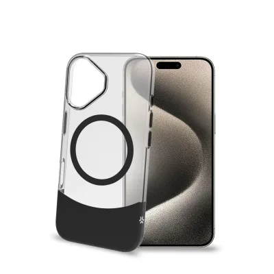 CELLY MAGDUAL MAGSAFE COVER IPHONE 16 BK MAGDUAL1078BK