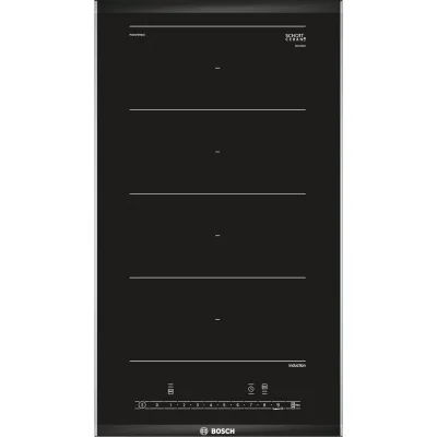 Bosch - Piano cottura domino a induzione PXX375FB1E in vetroceramica nero da 30 cm - Serie 6