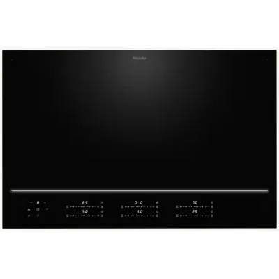 Miele Piano cottura a induzione Filotop/Appoggio KM 8885 FL in vetroceramica nero da 80 cm - RICHIEDERE PREVENTIVO