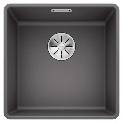 Blanco | Lavello una vasca SUBLINE 400-F 1519797 finitura grigio roccia da 42.7x42.7 cm - Filotop