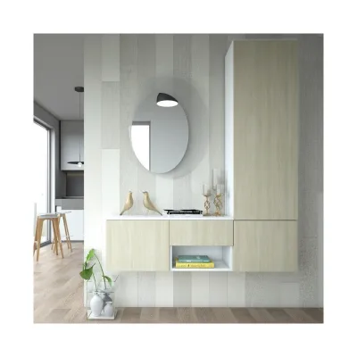 Maconi Specchiera ovale 316 in cristallo da h. 90 cm