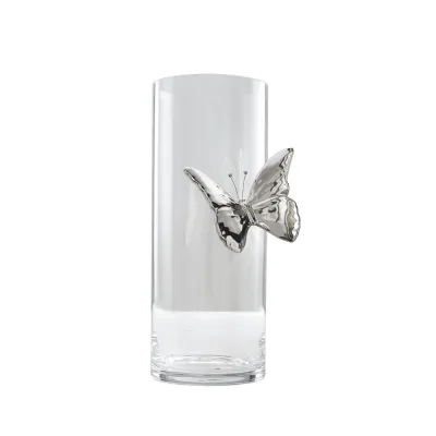 Adriani & Rossi Vaso Illusion butterfly con farfalla in ceramica