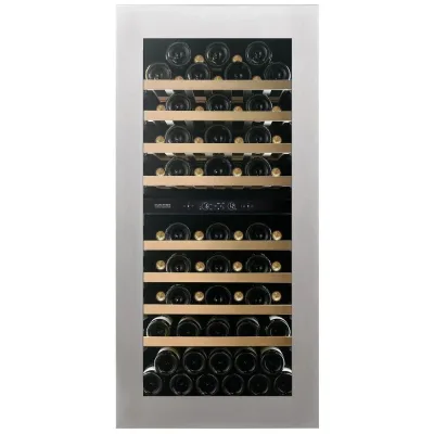 Dunavox Cantina vino da incasso HORIZON-70.TO DVH-70.185DSS.TO finitura inox da 59 cm