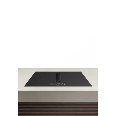 Airforce Piano cottura a induzione con cappa filtrante INNOVA ARTIS PLUS 80 F PETRA AF000018 finitura nero opaco da 80 cm