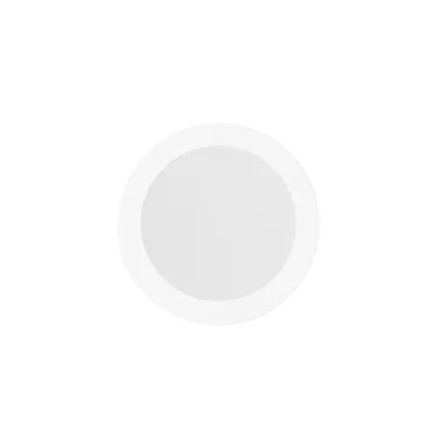Plafoniera moderna rotonda bianca, in metallo e acrilico, 1 LED 35W, CCT, 40x40cm