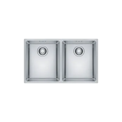 PRONTA CONSEGNA - Franke: Lavello due vasche Maris Sottotop MRX 120 34-34 122.0525.275 finitura inox satinato da 70,5x40 cm