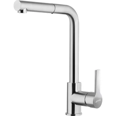 Smeg S Miscelatore monocomando con doccetta MID1NS finitura nichel satinato - IN PROMOZIONE FINO AL 6/07
