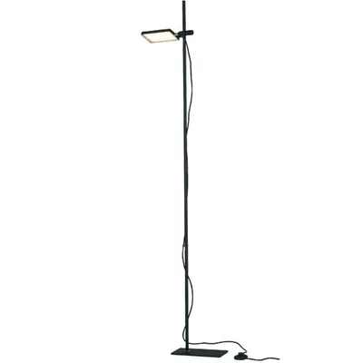 Piantana LED nera moderna in metallo, 18W, Luce naturale, 182x25cm