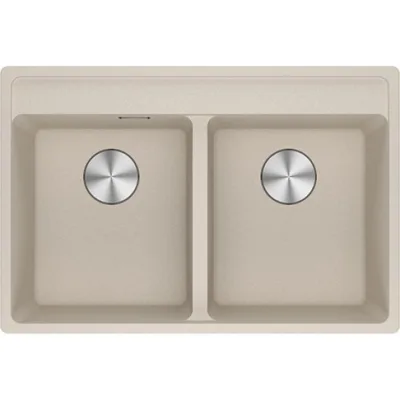 Franke: Lavello due vasche Vasche Sopratop Maris MRG 620-35-35 TL 114.0661.679 finitura fragranite sahara da 76x51 cm