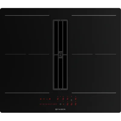 Faber Piano cottura a induzione con cappa integrata filtrante GALILEO SLIM F600 340.0708.974 in vetroceramica nero da 60 cm