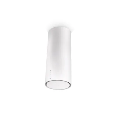 PRONTA CONSEGNA - Faber Cappa a isola CYLINDRA ISOLA GLOSS PLUS EV8+ WH A37 335.0492.563 finitura bianco gloss da Ø37 cm
