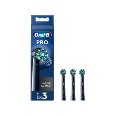 ORALB POWER CROSS ACTION BLACK REFILL 3PZ