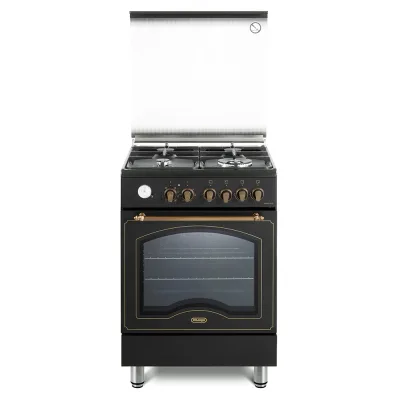 De Longhi Cucina a libera installazione PEMA 664 CLSG a 4 fuochi e forno elettrico multifunzione finitura antracite da 60 cm