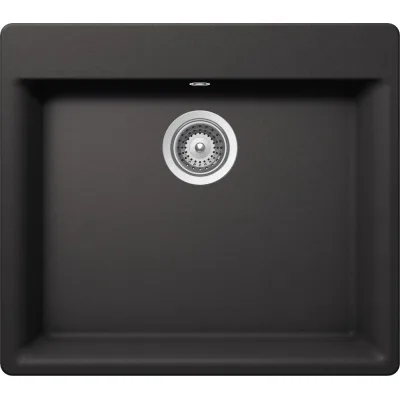 Schock Lavello una vasca GEMO N100 GEMN100A13 finitura nero assoluto da 60x53 cm