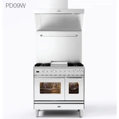 Ilve Cucina PD09W Professional Plus PD096WE3 doppio forno e piano cottura 6 fuochi da 90 cm - PROMOZIONE ATTIVA FINO AL 19/10