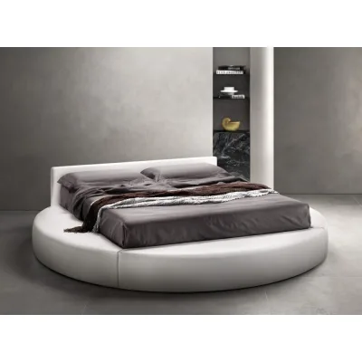 Samoa Letto matrimoniale NATURAL imbottito con o senza contenitore da 250x245 cm