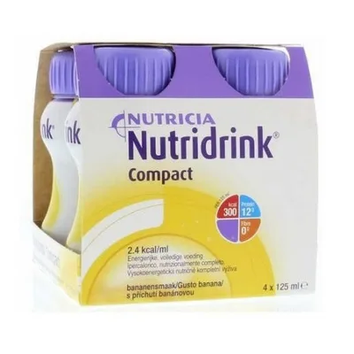 Nutricia Nutridrink Compact Integratore Alimentare Gusto Banana 4X125Ml