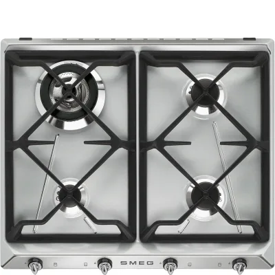 PRONTA CONSEGNA - Smeg S Piano cottura a gas SR964XGH finitura inox da 60 cm