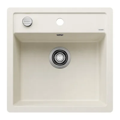 PRONTA CONSEGNA - Blanco | Lavello una vasca DALAGO 5-F 1527062 finitura soft white da 50.5x50 cm - Filotop