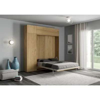 Itamoby Letto matrimoniale a scomparsa Kentaro con mobili da 234x215(39,5) cm