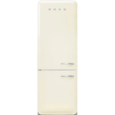 Smeg Frigorifero combinato con cerniere a sinistra a libera installazione FAB38LCR6 finitura panna da 71 cm - IN PROMOZIONE FINO AL 30/06