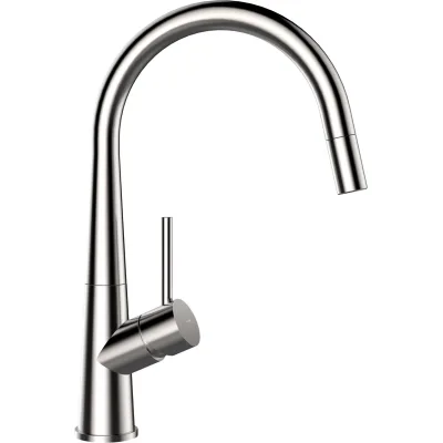 Schock Miscelatore monocomando con doccetta CONOS CON DOCCIA 528120EDM finitura acciaio inox massiccio