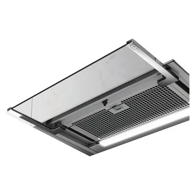 Elica Cappa sottopensile GLASS OUT IX/A/90 PRF0109788 finitura acciaio inox e vetro da 90 cm