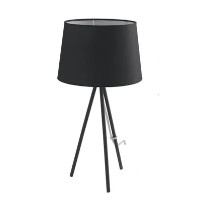 Base lampada da tavolo in metallo nero, 1 luce E27, 42.7cm