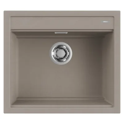 Elleci Lavello una vasca BEST 105 LGB10543 finitura composito G43 tortora da 57x51 cm
