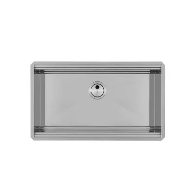 Foster Lavello una vasca 1034 850 finitura acciaio inox da 79x46.6 cm