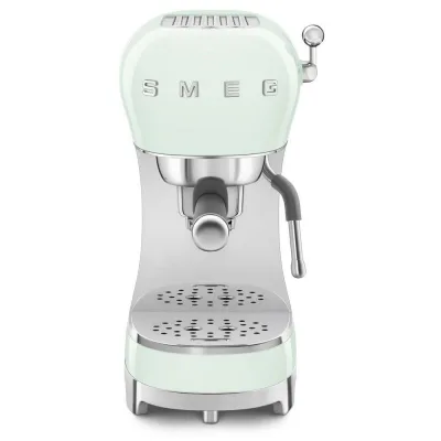 PRONTA CONSEGNA - Smeg Macchina da caffè espresso manuale ECF02PGEU finitura verde pastello