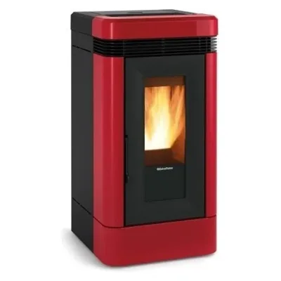 Extraflame Stufa a pellet canalizzata LUCIA PLUS.16 1292550 finitura bordeaux