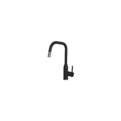 Elleci Miscelatore monocomando con canna girevole e doccetta estraibile DORA PLUS MKKDRP86 finitura K86 nero