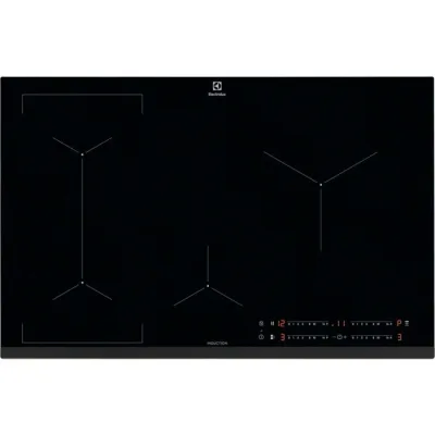Electrolux | Piano cottura a induzione Bridge EIL83443 in vetroceramica nero da 78 cm