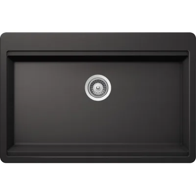 Schock Lavello una vasca CHELSEA N100XL CHLN100XL13 finitura nero assoluto da 83.8x55.9 cm