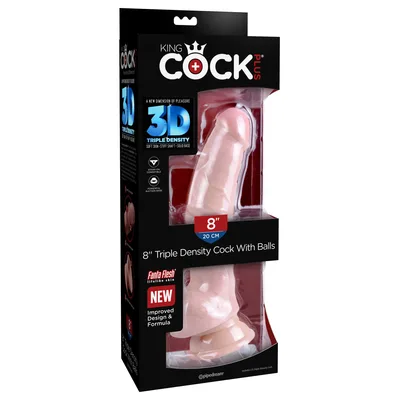 Dildo Realistico Pipedream King Cock Plus 20 cm Triple Density Ventosa