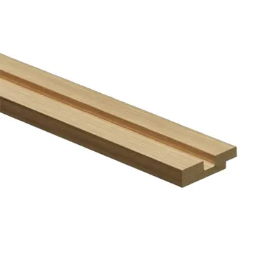 Profilo di chiusura sinistra in duropolimero rovere naturale 50x12x2800mm